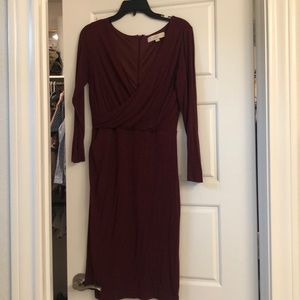 Comfortable Maroon Dress